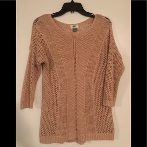 Old navy open knit tunic sweater
